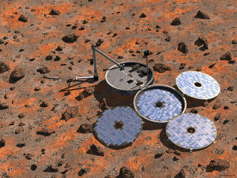 Artist's impression of Beagle 2 lander