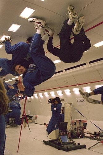 25th ESA parabolic flight campaign, the 7th of the Airbus, Bordeaux 26-30 Oct. 1998.