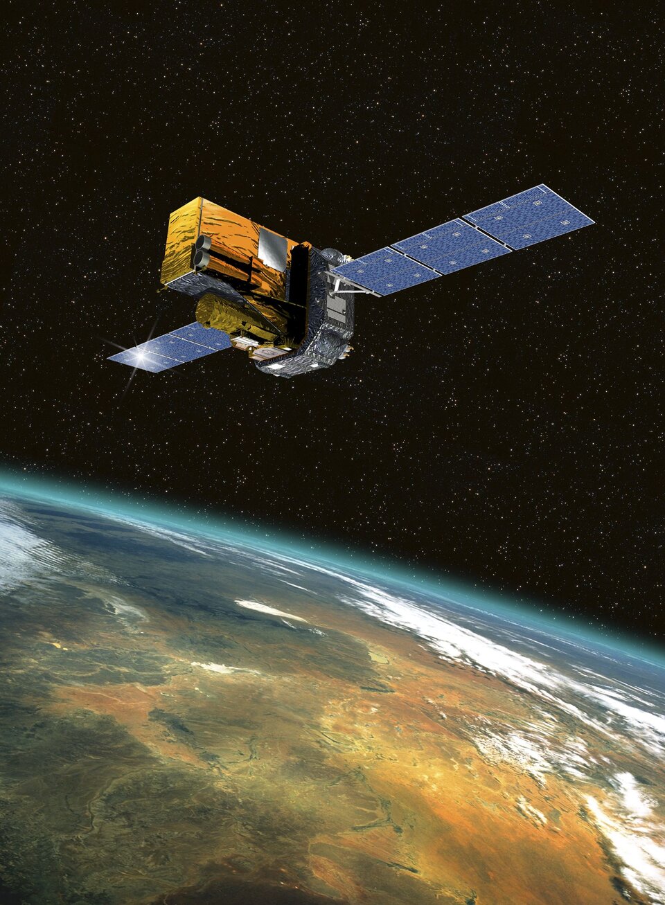 Artist’s impression of Integral in orbit