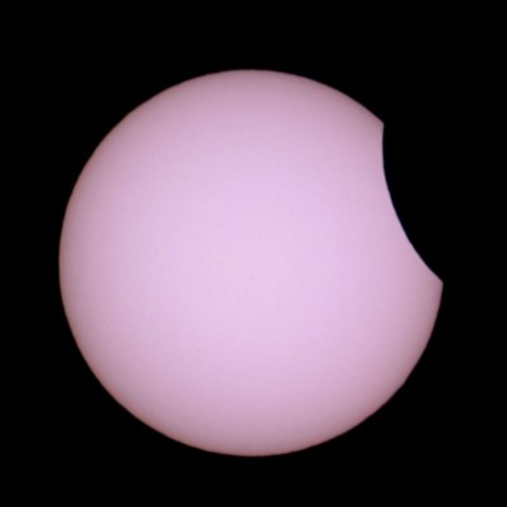 Annular eclipse, 3 October 2005, as seen in Spain