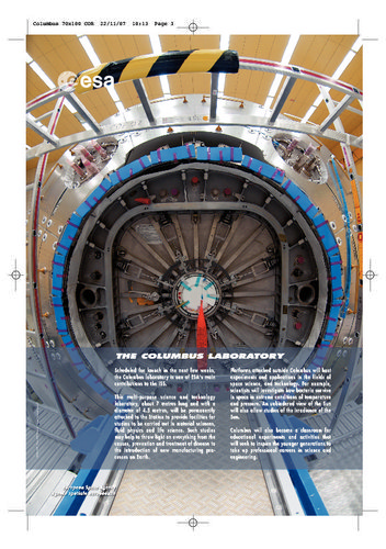 Poster - The Columbus laboratory