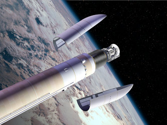 Herschel and Planck launcher fairing opens