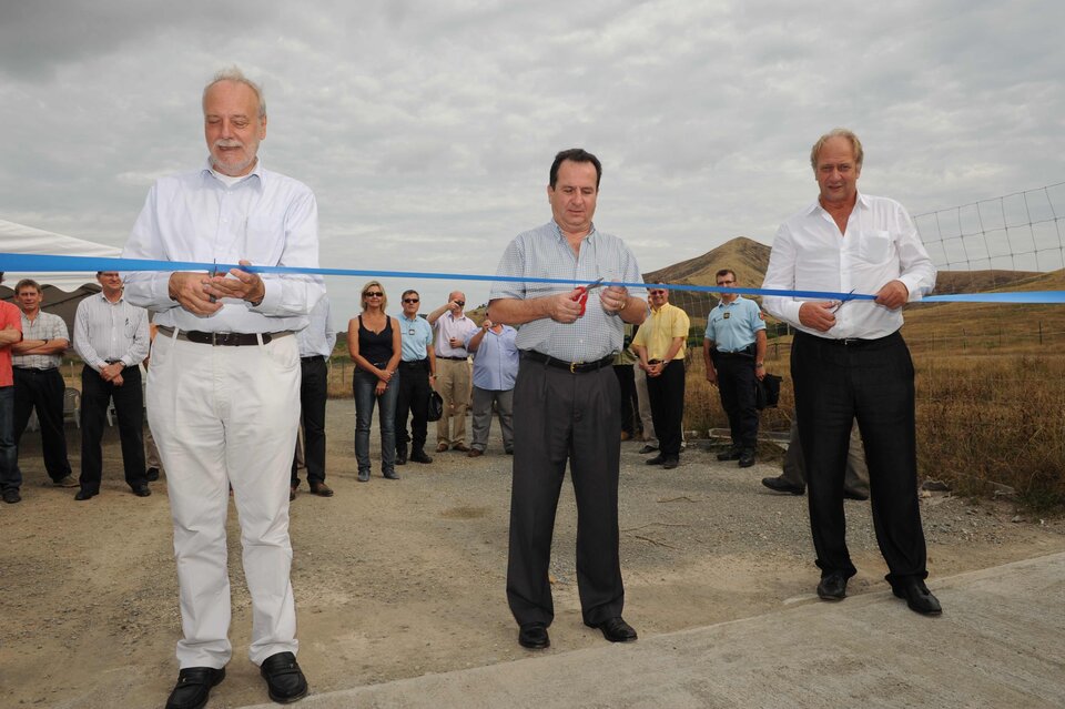 Ceremonial ribbon cutting