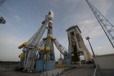 Soyuz VS01 on launch pad