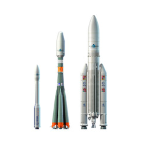 Three launchers at Europe's Spaceport