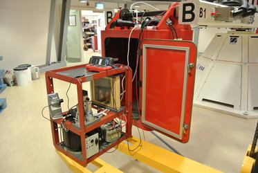 GRAVARC experiment set-up before integration in one of the LDC gondolas