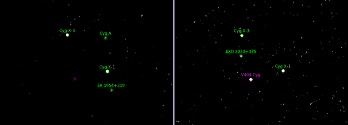 Integral image before and after the outburst