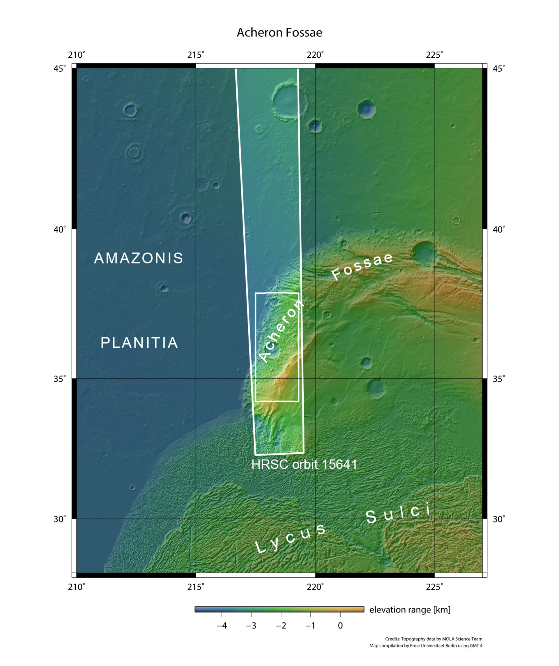 Acheron Fossae in context