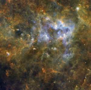 Hidden secrets of a massive star-formation region