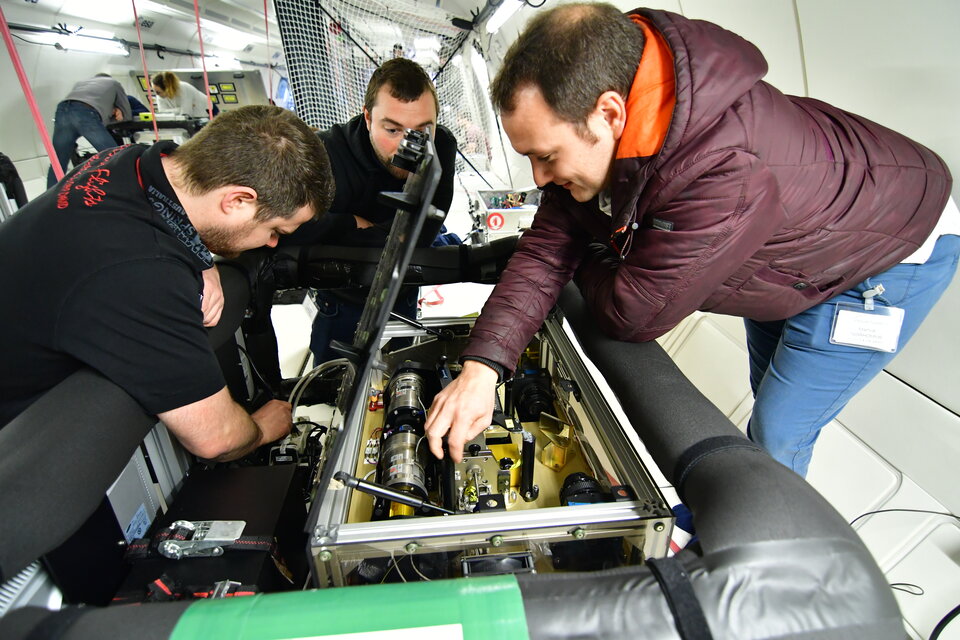 Preparing VIP-GRAN experiment for parabolic flight