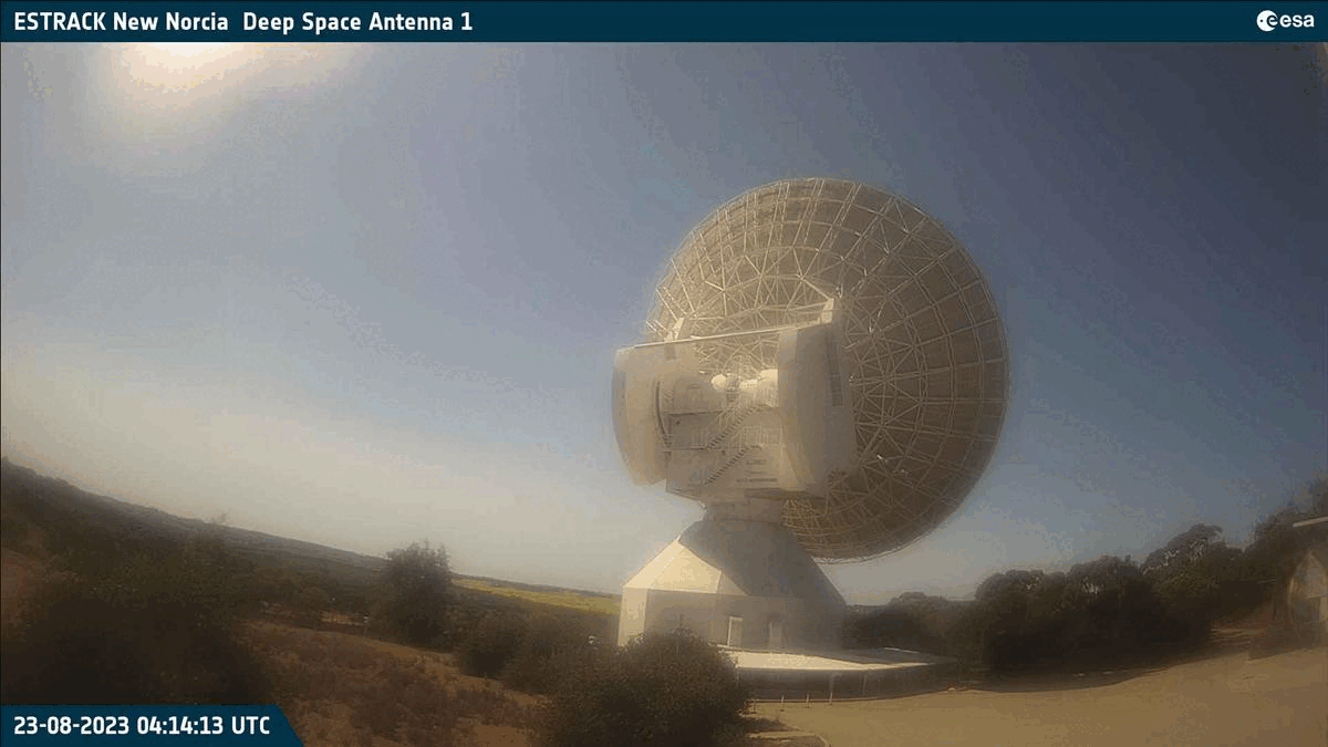 ESA's New Norcia Ground Station tracks Chandrayaan-3 on landing day