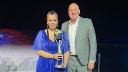 Daniela Jovic, CCO at Spacemanic with ESA astronaut André Kuipers