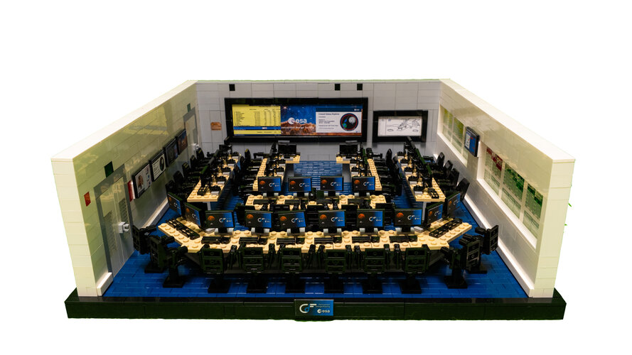 Space design chamber made with LEGO® bricks