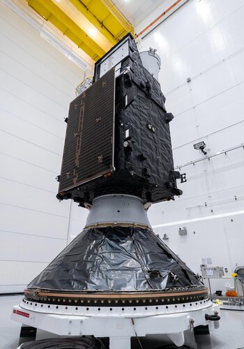 MTG-S1 hosting Sentinel-4 mounted on flight adaptor