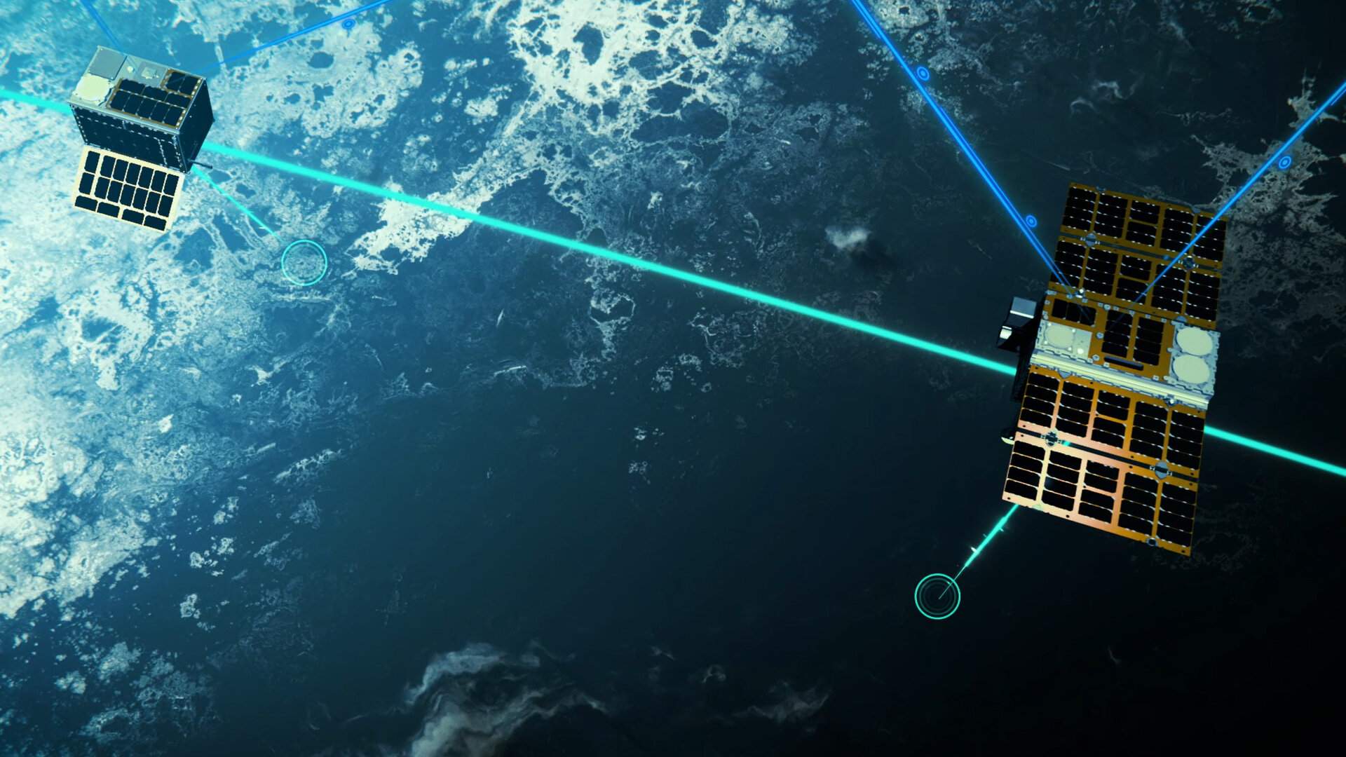 Celeste in-orbit demonstration satellites orbiting