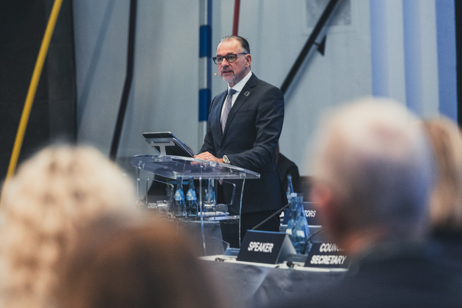 Josef Aschbacher introduces the ESA Director General's proposal to CM25