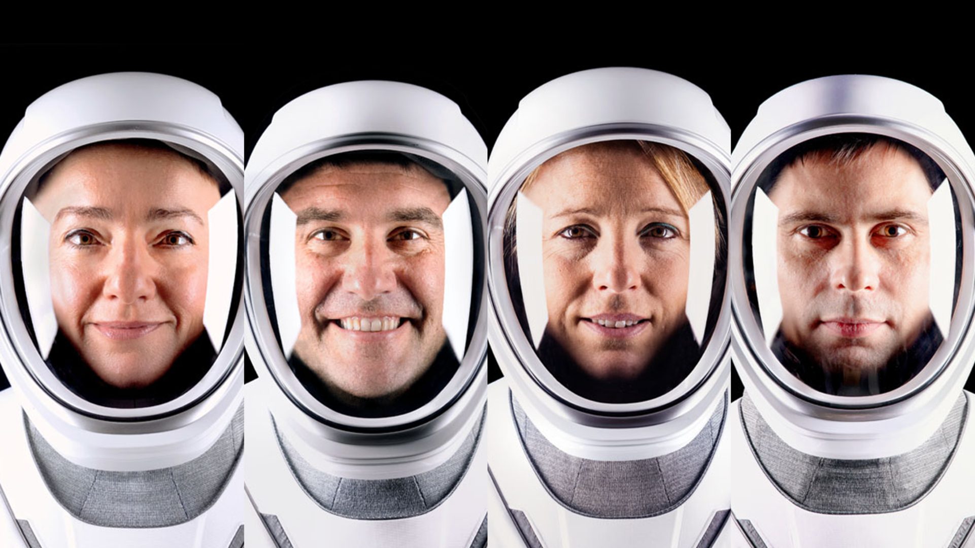 NASA’s SpaceX Crew-12 crew, from left to right, is NASA astronauts Jessica Meir and Jack Hathaway, ESA astronaut Sophie Adenot, and Roscosmos cosmonaut Andrey Fedyaev.