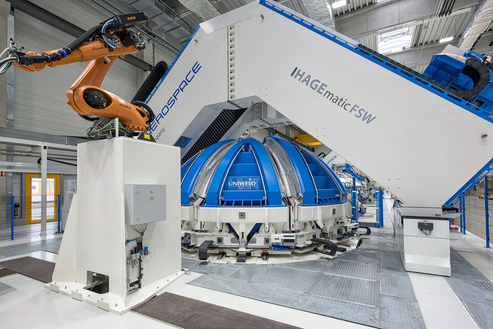 Rührreibschweißanlage bei MT Aerospace