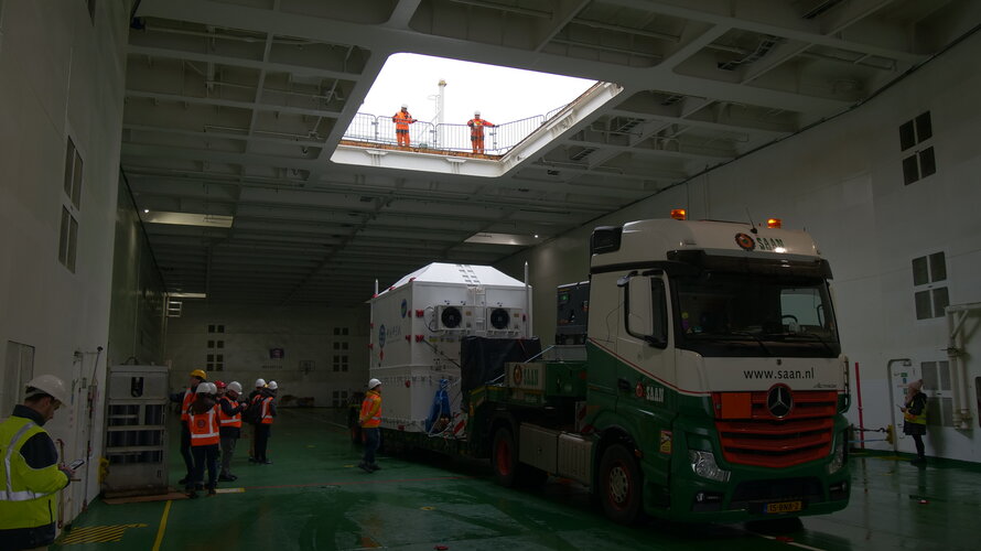 Smile arrives at the Port of Amsterdam by truck